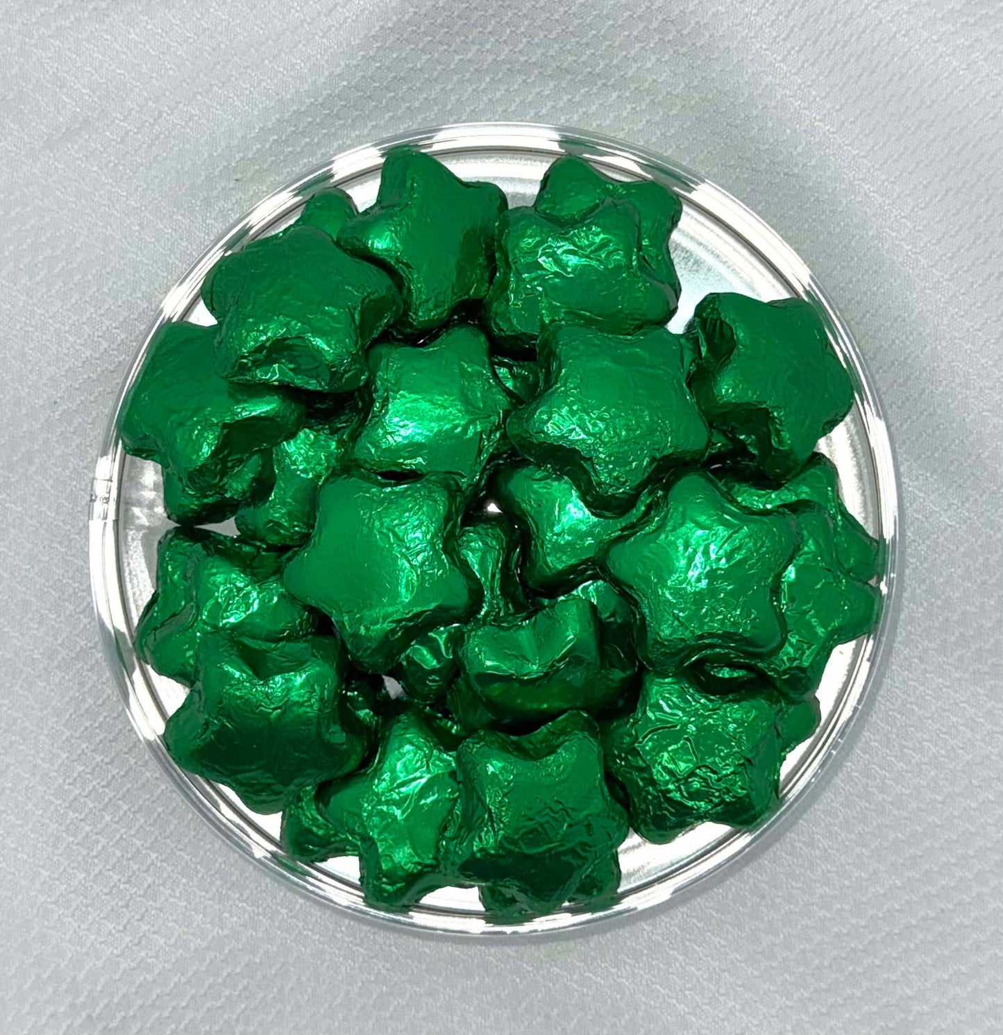 Green Foiled Chocolate Stars