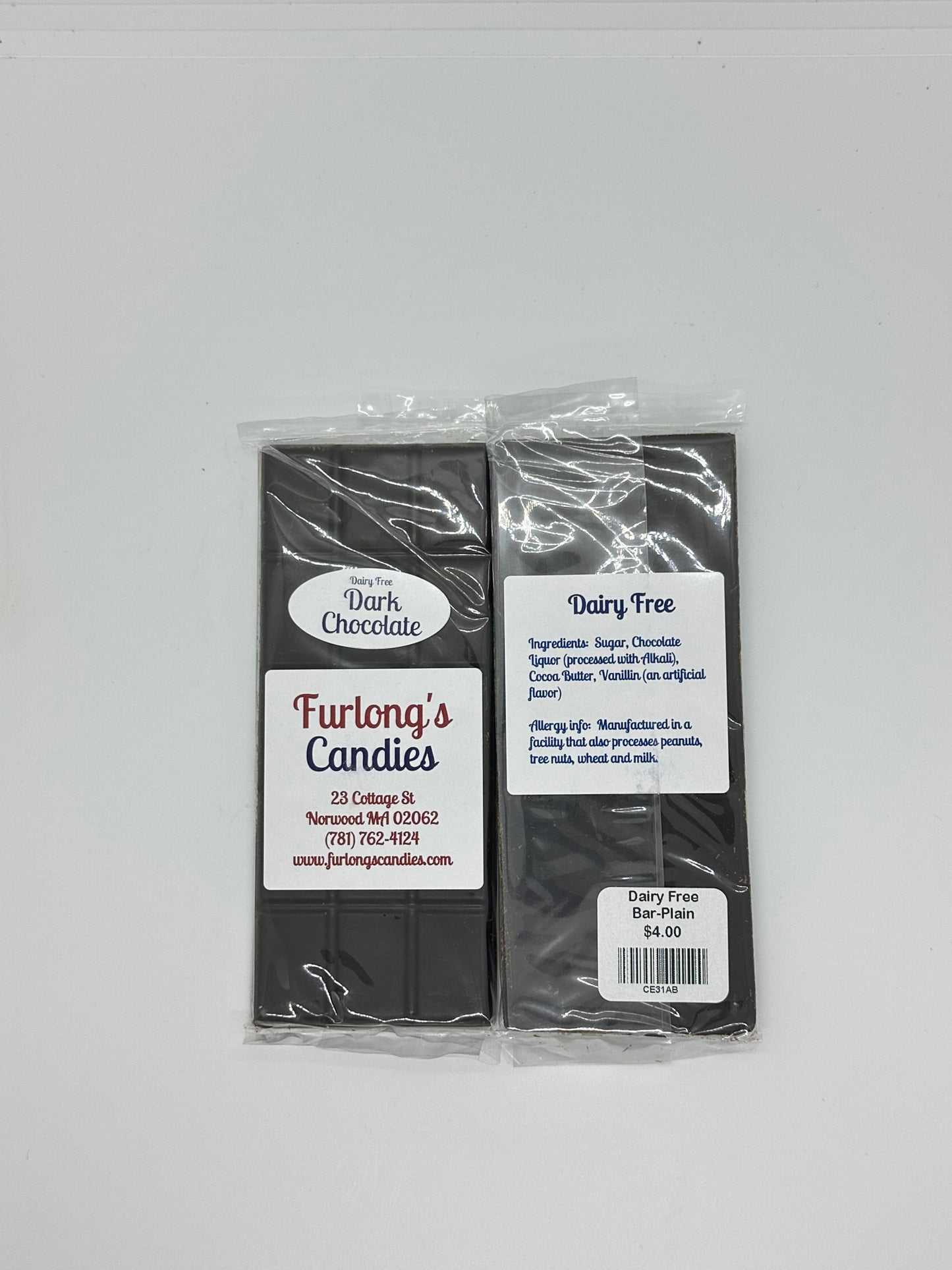 72% Chocolate Bars (Dairy Free)