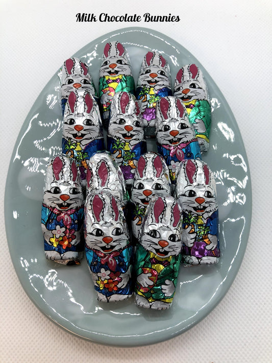 Foiled Chocolate Bunnies Bite Sized