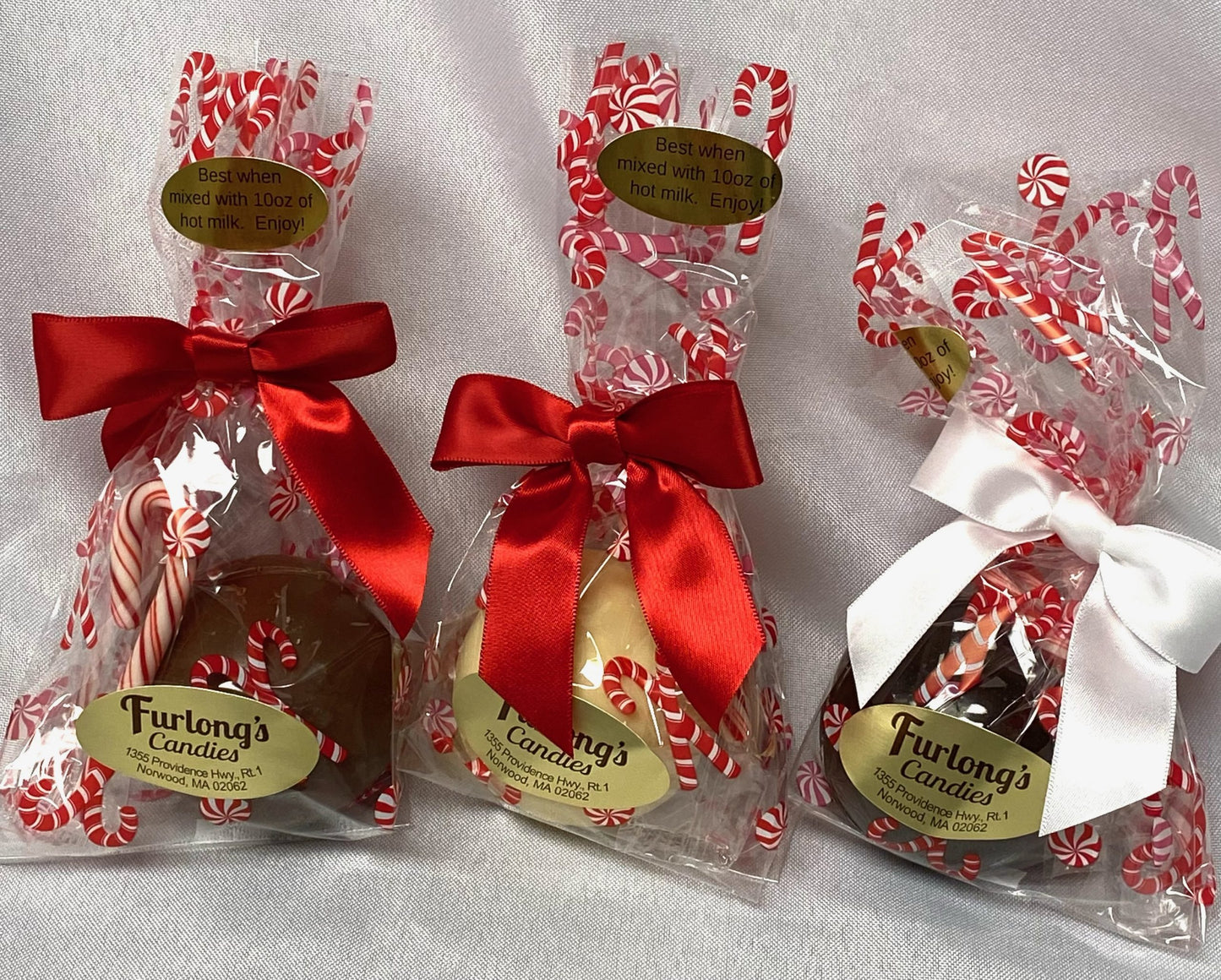 Hot Cocoa Bombs with Candy Canes