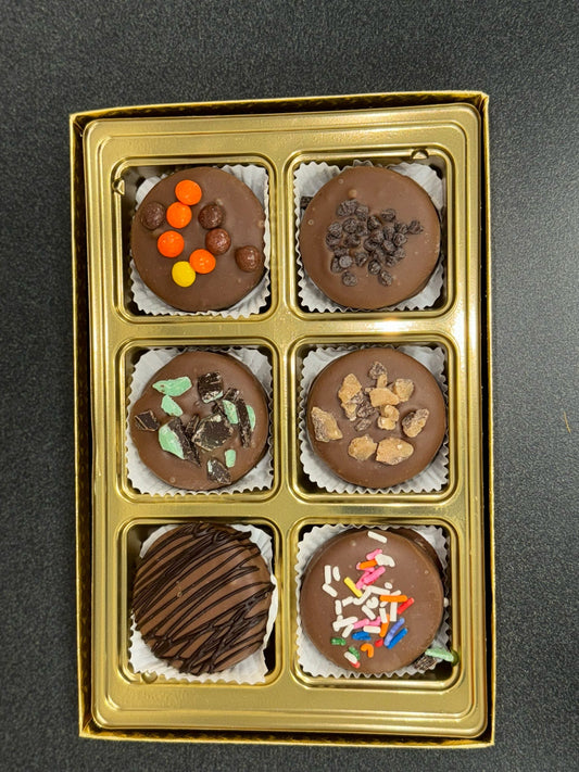 Chocolate Covered Specialty Oreos - 6 Piece Box