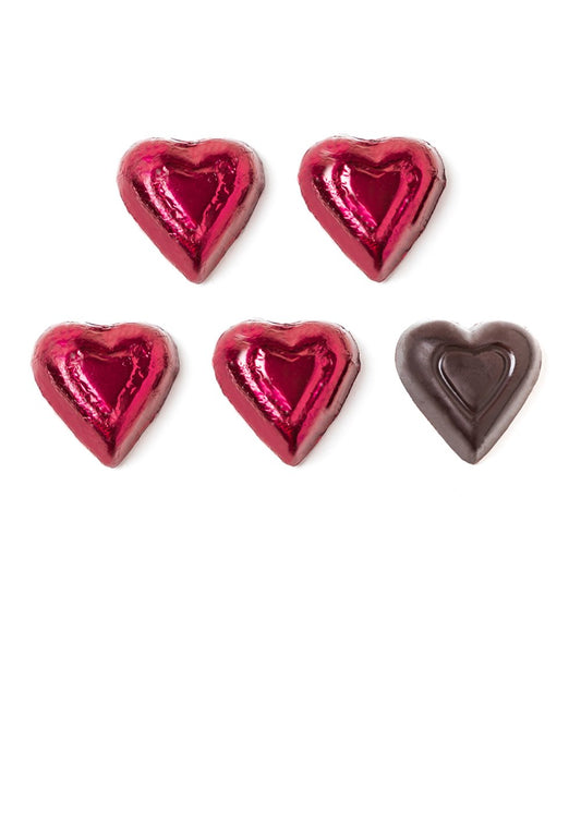 72% Foiled Hearts (Dairy Free)