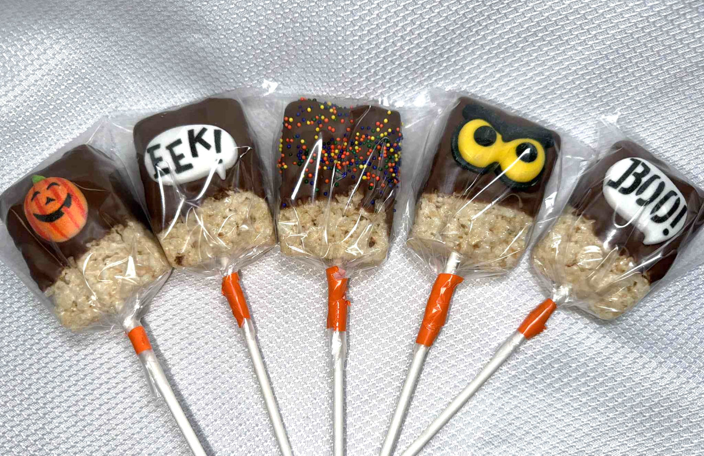 Rice Treat Pops-Halloween