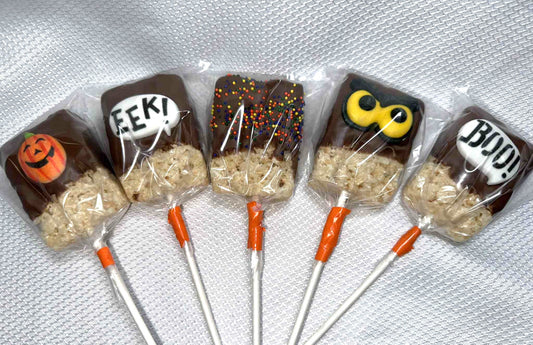 Rice Treat Pops-Halloween