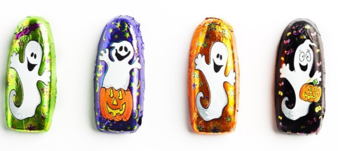Foiled Chocolate Ghosts