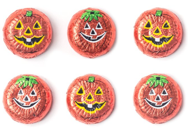 Foiled Chocolate Pumpkins