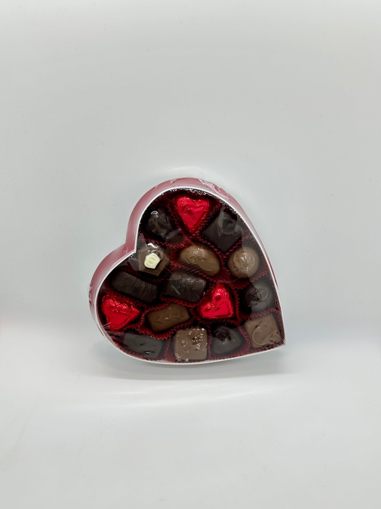 Red & Silver 1/2 lb Heart