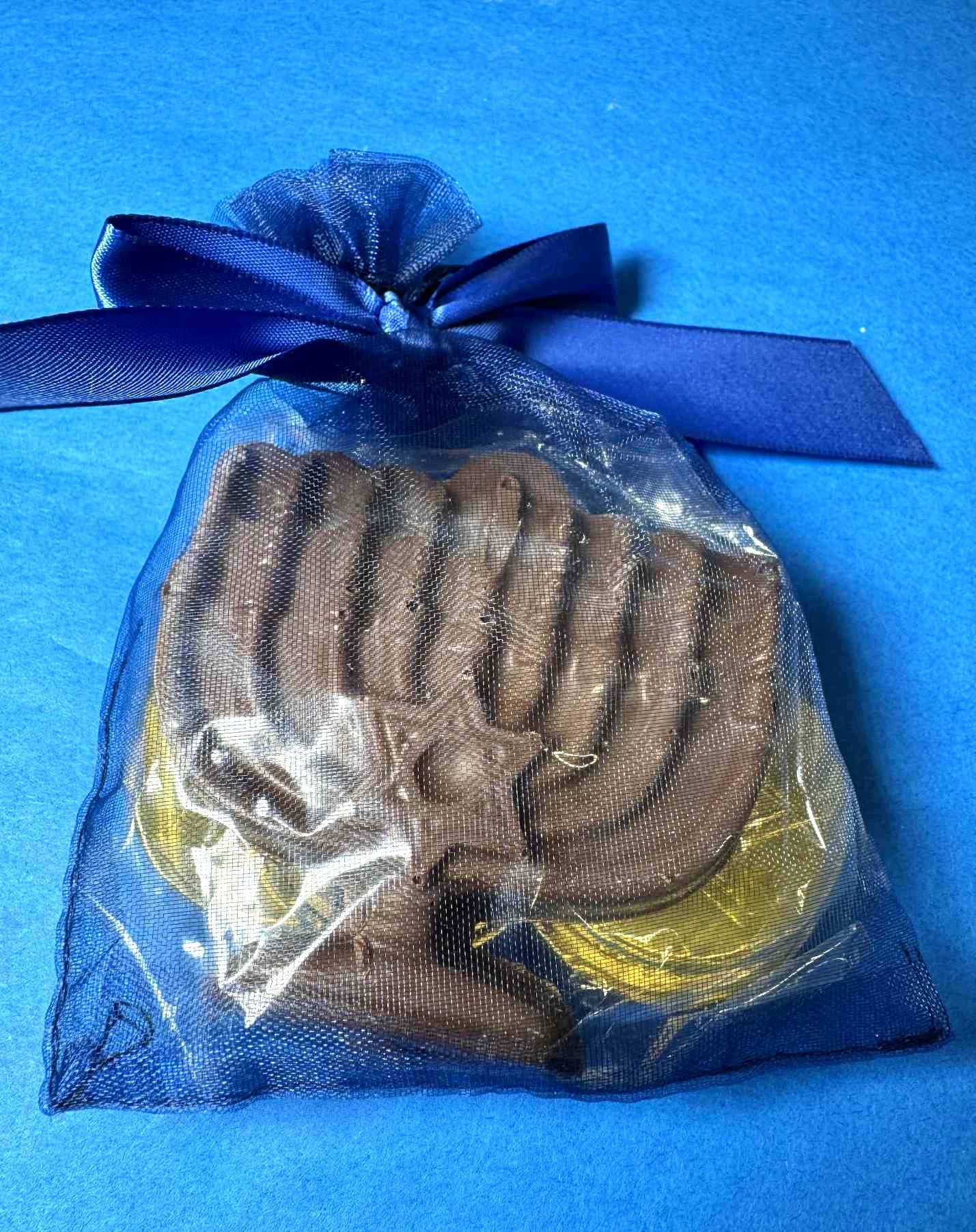 Chocolate Menorah Gift Bag
