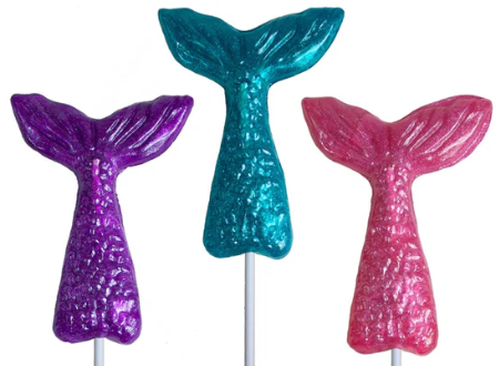 Mermaid Tail Hard Candy Pops