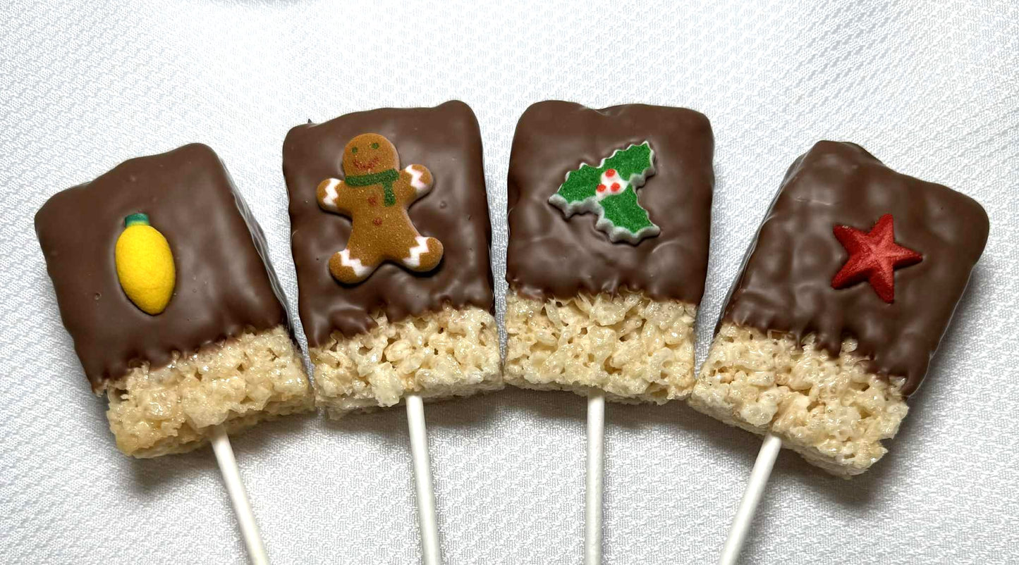 Rice Treat Pops-Christmas