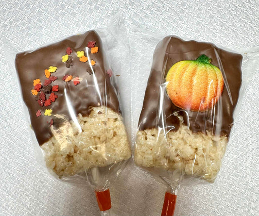 Rice Treat Pops-Thanksgiving