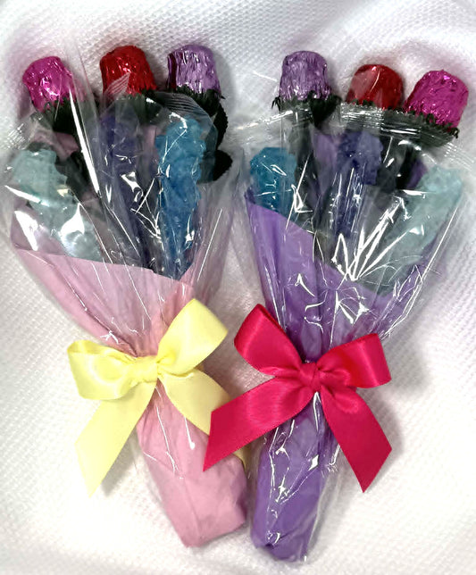 Chocolate Rose with Rock Candy Bouquet